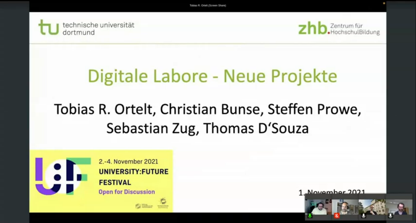 Digitale Labore - Neue Projekte (UNIVERSITY:FUTURE FESTIVAL 2021)